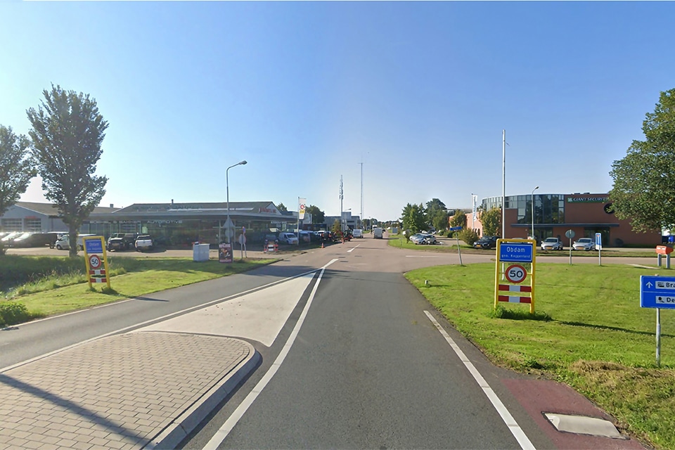 Huidige entree naar het bedrijventerrein De Braken kopie
