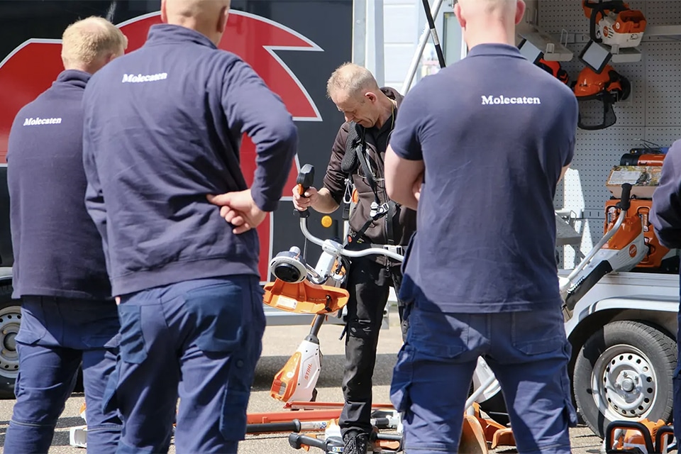 Zelf tuinmachines testen tijdens de kennisevents van Poel 3